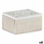   Dekoratív doboz 16 x 8 x 11 cm Fa (6 egység) MOST 18477 HELYETT 11335 Ft-ért!