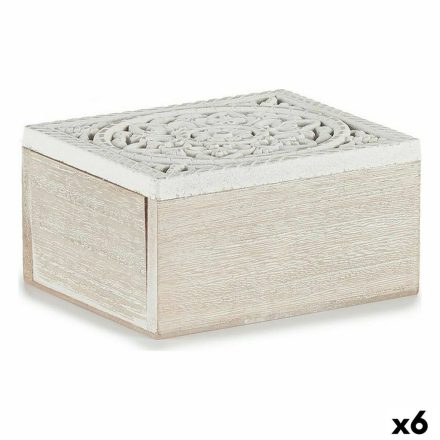 Dekoratív doboz 16 x 8 x 11 cm Fa (6 egység) MOST 17572 HELYETT 11269 Ft-ért!