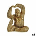   Dekoratív Figura Yoga Gorilla Aranysàrga 14 x 30 x 25,5 cm (3 egység) MOST 37063 HELYETT 25258 Ft-ért!