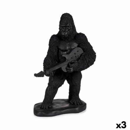 Dekoratív Figura Gorilla Gitár Fekete 17,5 x 38 x 27 cm (3 egység) MOST 40396 HELYETT 31781 Ft-ért!