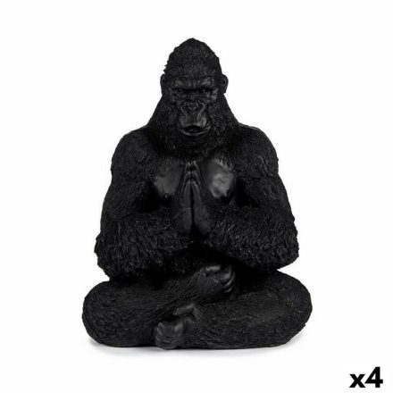 Dekoratív Figura Gorilla Yoga Fekete 16 x 28 x 22 cm (4 egység) MOST 33443 HELYETT 26308 Ft-ért!