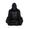 Dekoratív Figura Gorilla Yoga Fekete 19 x 26,5 x 22 cm (4 egység) MOST 33443 HELYETT 26308 Ft-ért!