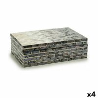   Dekoratív doboz Szürke Gyöngyház forgácslap 15,2 x 7,2 x 25 cm (4 egység) MOST 31053 HELYETT 21157 Ft-ért!