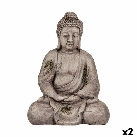 Dekoratív kerti figura Buddha Polyresin 23 x 42 x 30 cm (2 egység) MOST 52601 HELYETT 35849 Ft-ért!