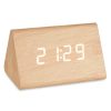 Digitális asztali óra Barna PVC Fa MDF 11,7 x 7,5 x 8 cm (12 egység) MOST 90909 HELYETT 71524 Ft-ért!