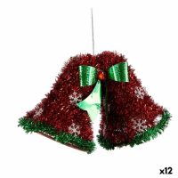   Karácsonyfagömb medál Fedők Tinsel Piros Zöld 21 x 14 x 10 cm (12 egység) MOST 28462 HELYETT 17461 Ft-ért!