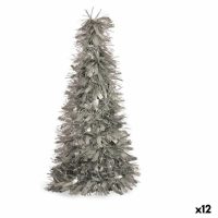   Dekoratív Figura Karácsonyfa Tinsel Ezüst színű polipropilén PET 27 x 45,5 x 27 cm (12 egység) MOST 38764 HELYETT 26415 Ft-ért!