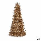   Dekoratív Figura Karácsonyfa Tinsel Aranysàrga polipropilén PET 27 x 45,5 x 27 cm (12 egység) MOST 40033 HELYETT 27283 Ft-ért!