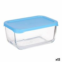   Uzsonnás doboz Pasabahce SNOW BOX Kék Átlátszó Üveg Polietilén 790 ml 16,3 x 7,4 x 11,4 cm (12 egység) MOST 34116 HELYETT 20934 Ft-ért!