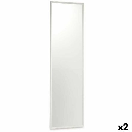 Falitükör Fehér Fa MDF 40 x 142,5 x 3 cm (2 egység) MOST 57806 HELYETT 45481 Ft-ért!