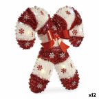   Dekoratív Figura Nyalóka Tinsel LED Fény Fehér Piros polipropilén PET 47 x 6 x 47 cm (12 egység) MOST 56569 HELYETT 44505 Ft-ért!