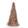 Dekoratív Figura Karácsonyfa Tinsel Réz Fukszia polipropilén PET 24 x 46 x 24 cm (24 egység) MOST 62222 HELYETT 48953 Ft-ért!