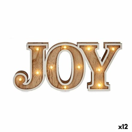 Dekoratív Figura Joy Természetes Fa 3,7 x 11,5 x 26 cm (12 egység) MOST 30257 HELYETT 20620 Ft-ért!