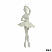   Karácsonyfagömb Balerina Fehér Műanyag Glitter 6,7 x 16 x 6,7 cm (24 egység) MOST 35353 HELYETT 21694 Ft-ért!