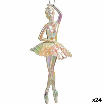 Karácsonyfagömb Balerina Gyöngyház Műanyag Glitter 6,7 x 16 x 6,7 cm (24 egység) MOST 33606 HELYETT 21554 Ft-ért!