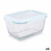   Uzsonnás doboz Vivalto 90553 Átlátszó Szilikon Boroszilikát üveg 950 ml 18 x 8,8 x 13,5 cm (12 egység) MOST 36962 HELYETT 22678 Ft-ért!