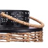 фенер Fekete Fém 17 x 23 x 17 cm (4 egység) Rattan MOST 27913 HELYETT 17122 Ft-ért!