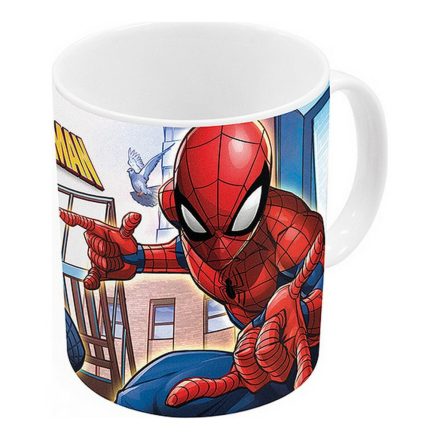 Taza Bögre Spider-Man Great power Kék Piros Kerámia 350 ml MOST 7703 HELYETT 4324 Ft-ért!