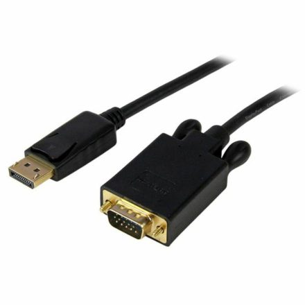 DisplayPort–DVI Adapter Startech DP2VGAMM3B           Fekete 90 cm 0,9 m MOST 26181 HELYETT 18685 Ft-ért!