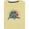 Gyermek Rövid ujjú póló Jack & Jones Jjsummer Smu Vibe Tee Sárga MOST 8222 HELYETT 4613 Ft-ért!