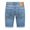 Férfi Farmer Rövidnadrág Only & Sons Onsply 8584 Blue Denim Kék MOST 22360 HELYETT 13170 Ft-ért!