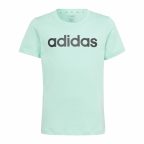   Gyermek Rövid ujjú póló Adidas Linear Logo Zöld Akvamarin MOST 18284 HELYETT 10946 Ft-ért!