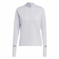   Női Hosszú Ujjú Póló Adidas Fast 1/2 Zip Halványlila Levendula MOST 44743 HELYETT 31376 Ft-ért!