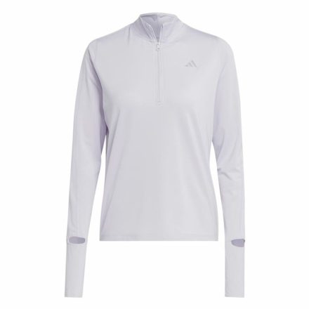 Női Hosszú Ujjú Póló Adidas Fast 1/2 Zip Halványlila Levendula MOST 44743 HELYETT 23232 Ft-ért!