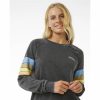 Női Kapucni nélküli pulóver Rip Curl High Tide Surf Raglan Crew Szürke MOST 44302 HELYETT 31062 Ft-ért!