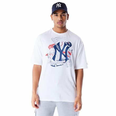 Férfi rövid ujjú póló New Era MLB FOOD GRPHC OS New York Yankees Fehér MOST 25369 HELYETT 16478 Ft-ért!