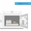 Széf elektronikus zárral Yale Fekete 16,3 L 25 x 35 x 25 cm Rozsdamentes acél MOST 85588 HELYETT 64414 Ft-ért!