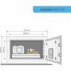 Széf elektronikus zárral Yale Fekete 8,6 L 20 x 31 x 20 cm Acél MOST 74682 HELYETT 56204 Ft-ért!