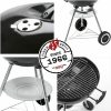 Faszenes Barbecue Sütő Tetővel és Kerekekkel Landmann Fekete 49 x 45 x 73 cm MOST 55115 HELYETT 40065 Ft-ért!