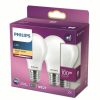 LED Izzók Philips Equivalent 100 W E27 Fehér D (2700 K) (2 egység) MOST 21138 HELYETT 13559 Ft-ért!