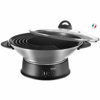   Wok Serpenyő Tefal WO3000 Fekete Alumínium 1200 W MOST 102062 HELYETT 76807 Ft-ért!