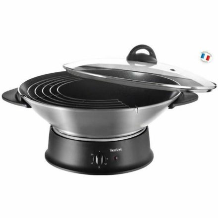 Wok Serpenyő Tefal WO3000 Fekete Alumínium 1200 W MOST 102062 HELYETT 76807 Ft-ért!