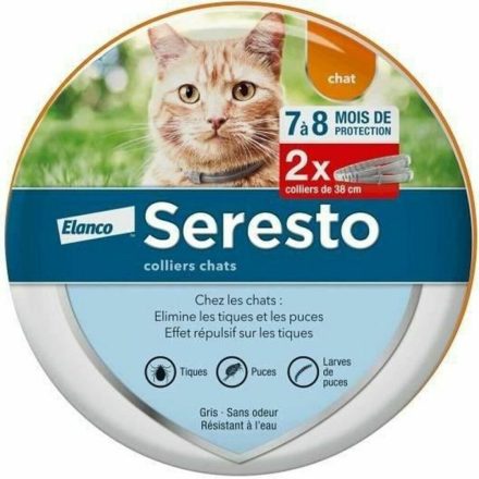 Anti-parasite collar Seresto 38 cm 2 egység MOST 82834 HELYETT 62338 Ft-ért!