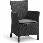   Kerti fotel Allibert by KETER 215526 Szürke Grafit Rattan 62 x 60 x 89 cm MOST 71125 HELYETT 53525 Ft-ért!