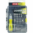   Bit set with screwdriver Ryobi RAK59SD 59 Darabok Lakás Pozidriv Torx MOST 34611 HELYETT 22753 Ft-ért!