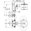 Zuhanyoszlop Grohe VITALIO SYSTEM 260 MOST 354881 HELYETT 293429 Ft-ért!