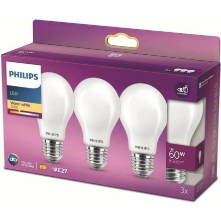 LED-világítás Philips Bombilla E 7 W 60 W 806 lm (2700k) MOST 22793 HELYETT 14617 Ft-ért!