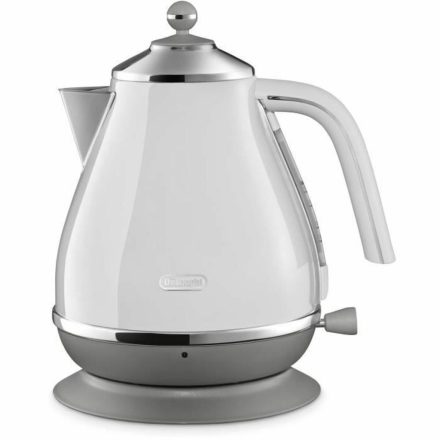 Vízforraló DeLonghi Fehér Rozsdamentes acél 1,7 L 2000 W MOST 88001 HELYETT 66224 Ft-ért!