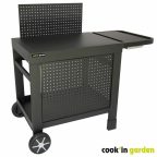   Kerti Kocsi Cook'in Garden Reva 110 Premium Fekete Acél 108 x 55 cm Kert MOST 209700 HELYETT 173390 Ft-ért!