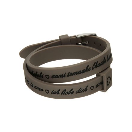 Női karkötő il mezzometro I LOVE YOU SILVER - BRACCIALE IN SILICONE/SILICONE BRACELET MOST 28717 HELYETT 16114 Ft-ért!