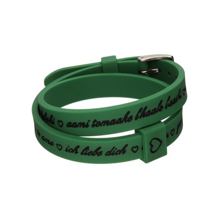 Női karkötő il mezzometro I LOVE YOU SILVER - SILICONE BRACELET MOST 28717 HELYETT 16114 Ft-ért!