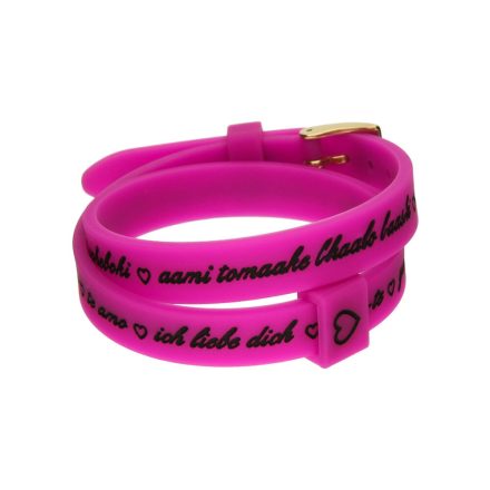 Női karkötő il mezzometro I LOVE YOU GOLD - BRACCIALE IN SILICONE/SILICONE BRACELET MOST 28717 HELYETT 16114 Ft-ért!