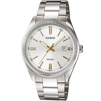   Férfi karóra Casio DATE - SILVER, GOLD INDEXES (Ø 39 mm) MOST 65656 HELYETT 47721 Ft-ért!