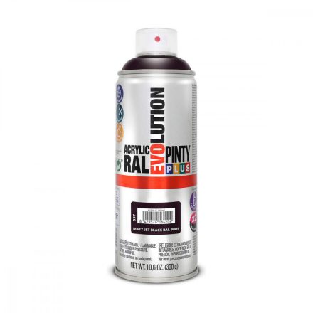 Spray festék Pintyplus Evolution RAL 9005 400 ml Matt Jet Black MOST 8129 HELYETT 4564 Ft-ért!