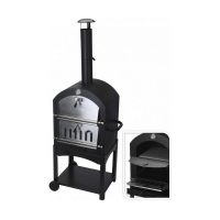   Szén barbecue kerekekkel Fekete (Ø10 x 46,5 cm) (44,5 x 65 x 158 cm) MOST 236561 HELYETT 199896 Ft-ért!