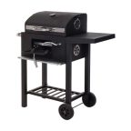   Faszenes Barbecue Sütő Tetővel és Kerekekkel 48,5 x 36 x 96 cm Fekete MOST 145467 HELYETT 122924 Ft-ért!